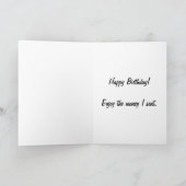Geld verjaardag kaart (Binnen)