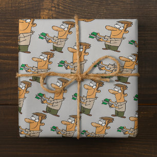 Geld versnipperen cadeaupapier