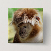 GELD VIERKANTE BUTTON 5,1 CM (Voorkant)