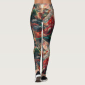 Geld Vis ontwerp Leggings (Achterkant)