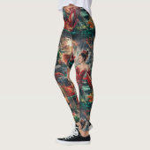 Geld Vis ontwerp Leggings (Links)