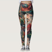 Geld Vis ontwerp Leggings (Voorkant)