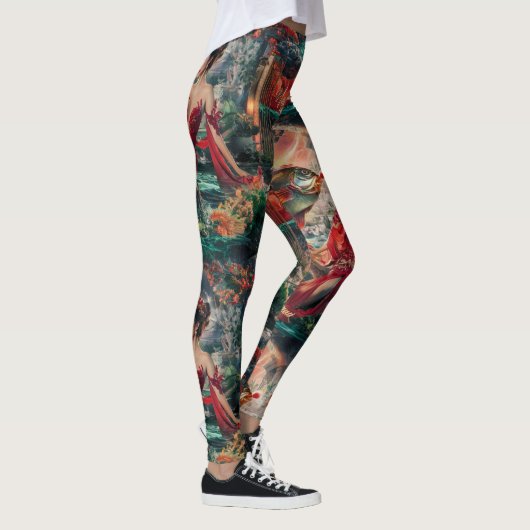 Geld Vis ontwerp Leggings (Rechts)