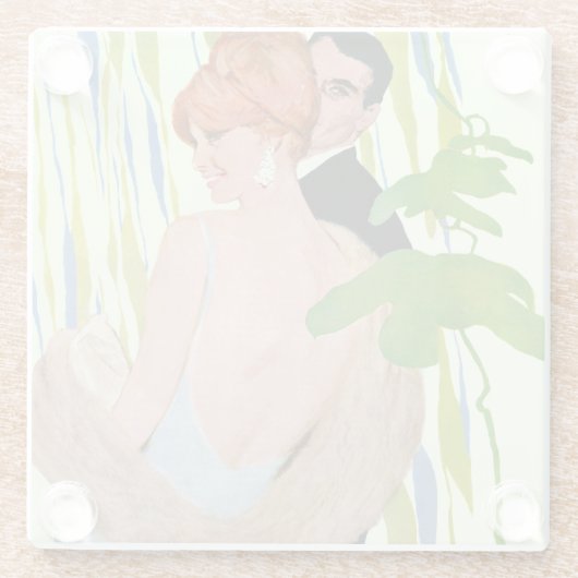 Geld voor haar glazen onderzetter (Achterkant)