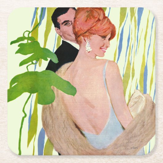 Geld voor haar kartonnen onderzetters (Voorkant)