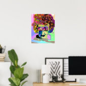 Geld voor haar poster (Thuiskantoor)