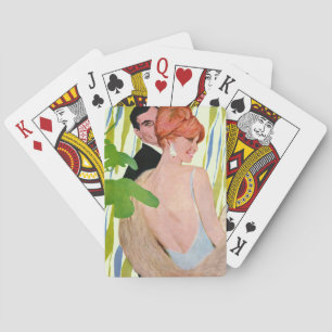 Geld voor haar speelkaarten