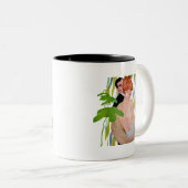 Geld voor haar tweekleurige koffiemok (Voorkant rechts)