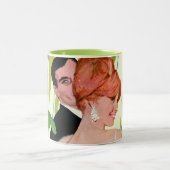 Geld voor haar tweekleurige koffiemok (Center)