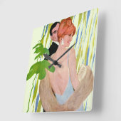 Geld voor haar vierkante klok (Hoek)