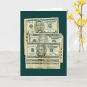 Geld Wenskaart Kaart (Gele Bloem)