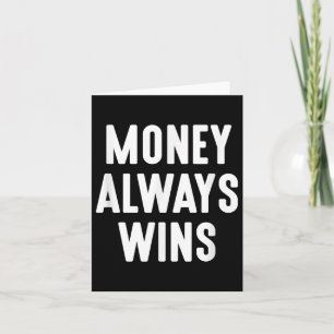 Geld wint altijd ondernemer eenmanszaak Mot Kaart