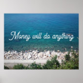 Geld zal alles doen wat poster weergeeft (Voorkant)