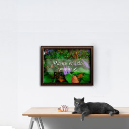 Geld zal alles doen wat wijsheid in gezegde poster