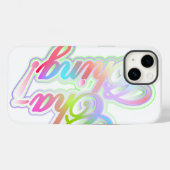 Geld Zegen Typografie Kunst Case-Mate iPhone Case (Achterkant (horizontaal))
