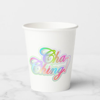 Geld Zegen Typography Kunst Papieren Bekers