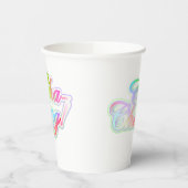 Geld Zegen Typography Kunst Papieren Bekers (Links)