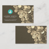 geldbeheerder | boekhouding | Munten Visitekaartje (Voorkant / Achterkant)