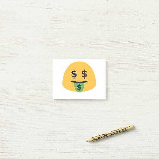 Geldbek Emoji Post-it® Notes (Op bureau)