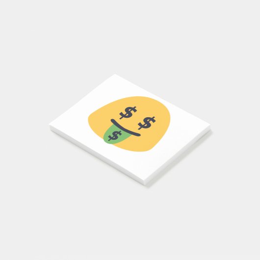 Geldbek Emoji Post-it® Notes (Schuin)