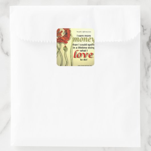 Geldbevestiging Stickers (Tas)