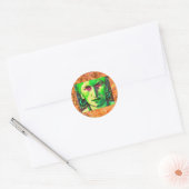 geldboer voor zigeuners ronde sticker (Envelop)