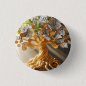 Geldbomen Knop Ronde Button 3,2 Cm (Voorkant)