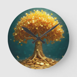 Geldbomen wandklok