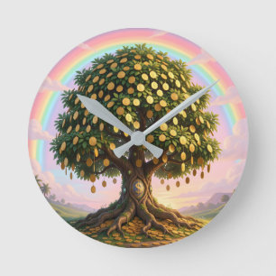 Geldbomen wandklok