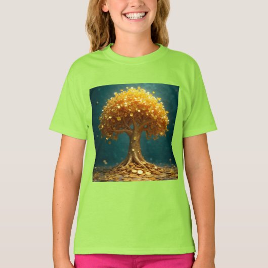 Geldbomen wandklok t-shirt (Voorkant)