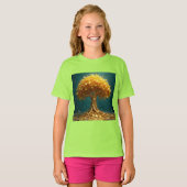 Geldbomen wandklok t-shirt (Voorkant volledig)