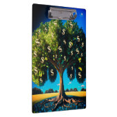 Geldbomen, welvaartsrijkdom, dichtheidsbundel klembord (Rechts)