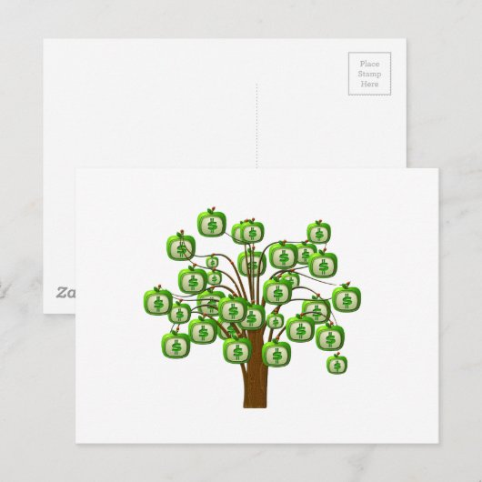 geldboom briefkaart (Voorkant / Achterkant)