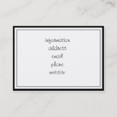 Geldboom op een dag van de Windy Visitekaartje (Achterkant)