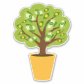 geldboom sticker (Voorkant)