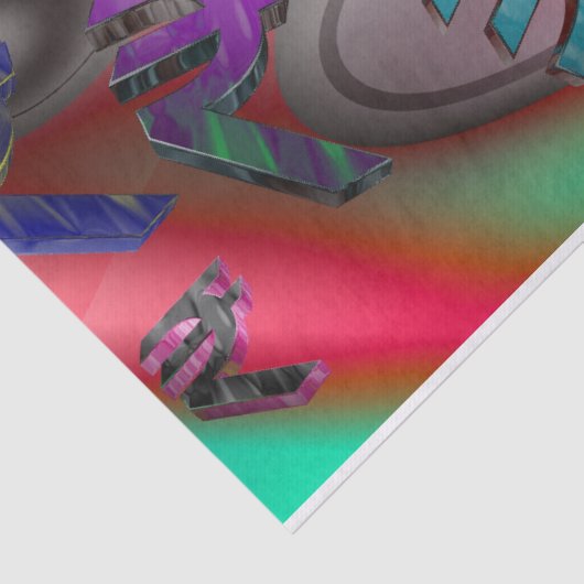 geldborden tissuepapier (Detail)