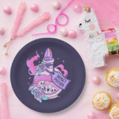 Gelddrank Schattige Roze Halloween Potion Fles Papieren Bordje (Feest)