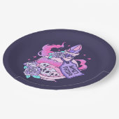 Gelddrank Schattige Roze Halloween Potion Fles Papieren Bordje (Gekanteld)