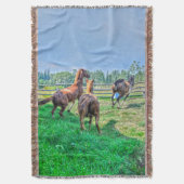 Gelden en kastanjezegels in de pekel deken (Voorkant Verticaal)