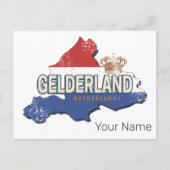 Gelderland Nederland  kaart Nederlands Souvenir (Voorkant)