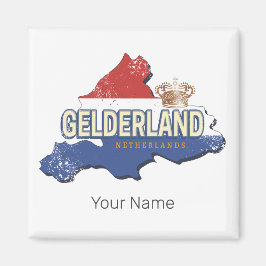 Gelderland Nederland  kaart Nederlands Souvenir Magneet