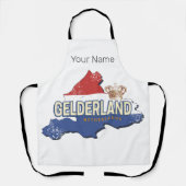 Gelderland Nederland  kaart Nederlands Souvenir Schort (Voorkant)