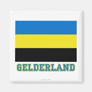 Gelderse Vlag met naam Magneet