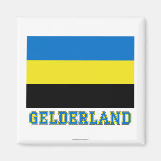 Gelderse Vlag met naam Magneet