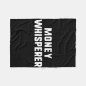 Geldfluisteraar Grappige Minnaar Maker Investeren Fleece Deken (Voorkant (Horizontaal))