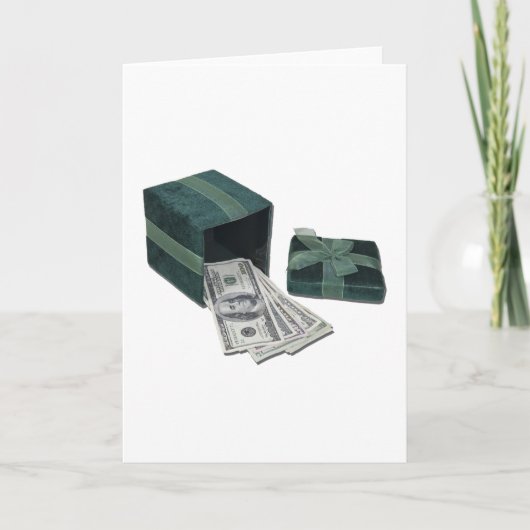 GeldGroenGiftBox112611 Feestdagen Kaart (Voorkant)