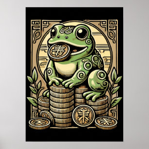 Geldkikker, Lucky Toad, Jin Chan - Succes Poster
