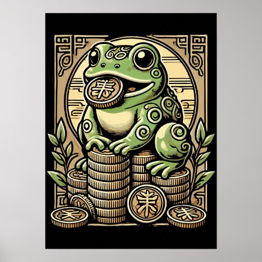 Geldkikker, Lucky Toad, Jin Chan - Succes Poster (Voorkant)