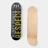 GELDMACHT RESPECT Skateboard (Voorkant)