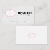 Geldmanager | Piggy Bank Icon Visitekaartje (Voorkant / Achterkant)